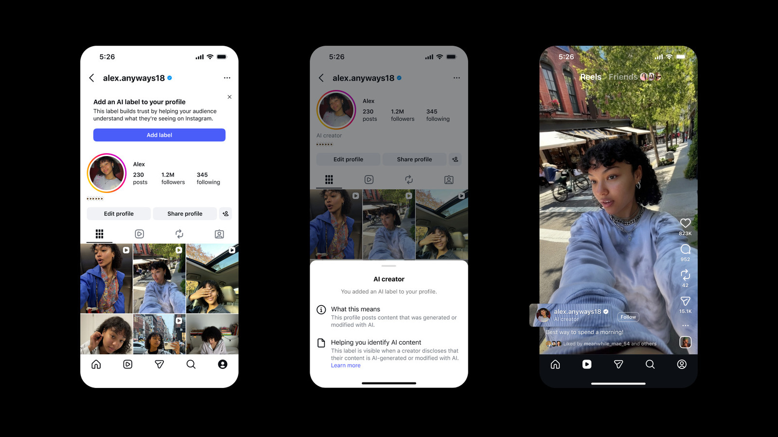 Instagram test optionele 'AI creator'-labels