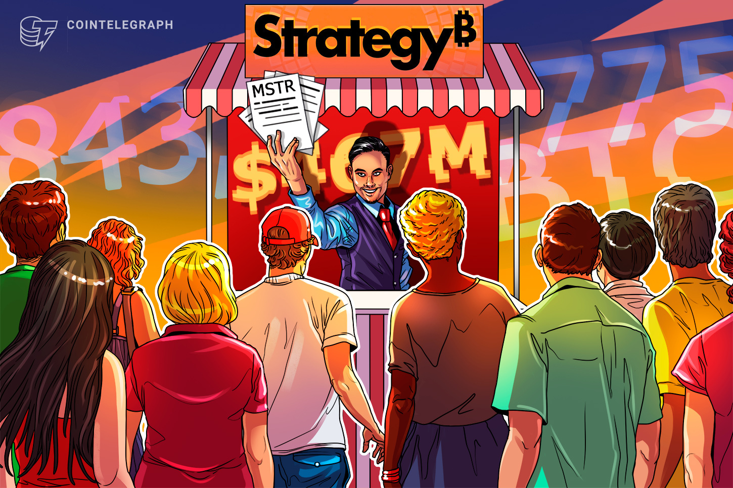 Strategie verkoopt voor $467 miljoen aan MSTR-aandelen, waardoor de stapel van 843.775 BTC onaangeroerd blijft