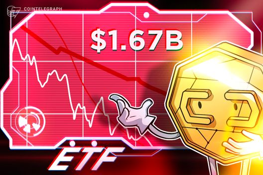 Bitcoin ETP’s laten in 2026 de grootste uitstroom zien, terwijl cryptofondsen $1,67 miljard verliezen