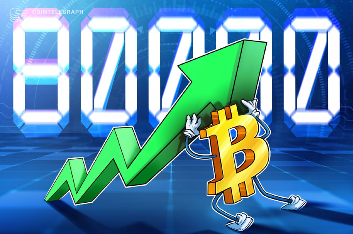 Bitcoin klimt voor het eerst sinds januari voorbij de $80.000