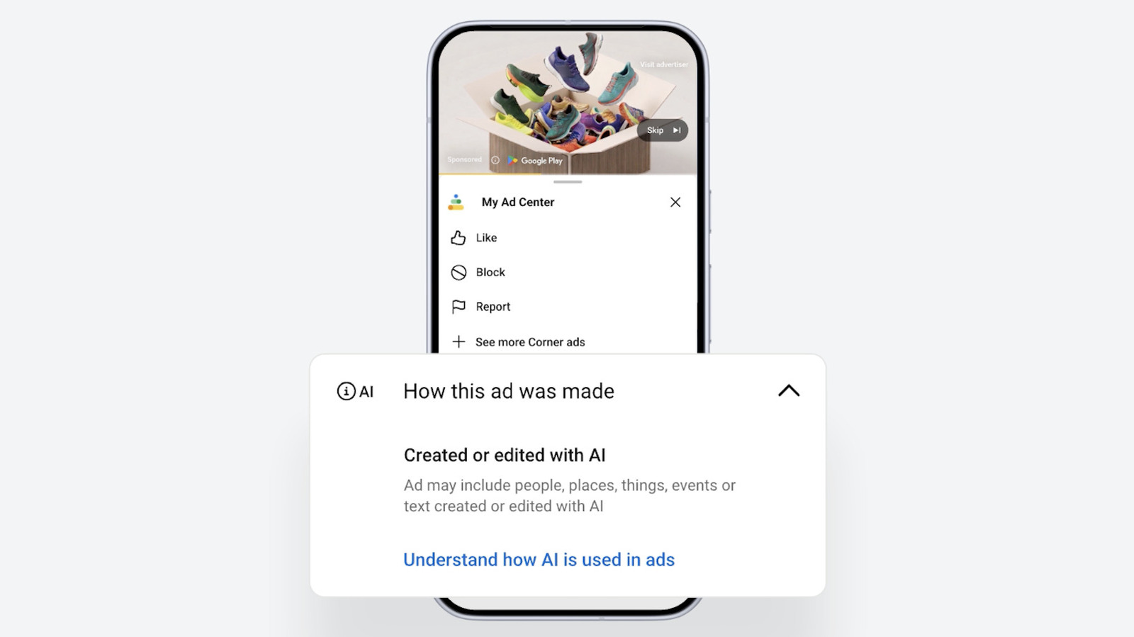 Door AI gegenereerde advertenties op Google zullen hopelijk binnenkort openbaar worden gemaakt
