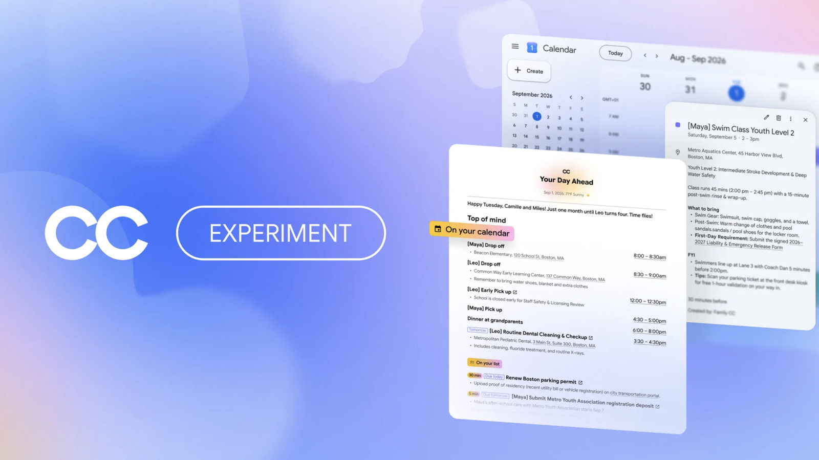De vernieuwde CC van Google is een AI-agent voor gezinnen en groepen