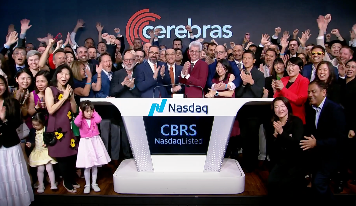 Cerebras haalt $5,5 miljard op, waarna de aandelen $108% omhoog gaan tijdens de eerste grote technologie-IPO van 2026