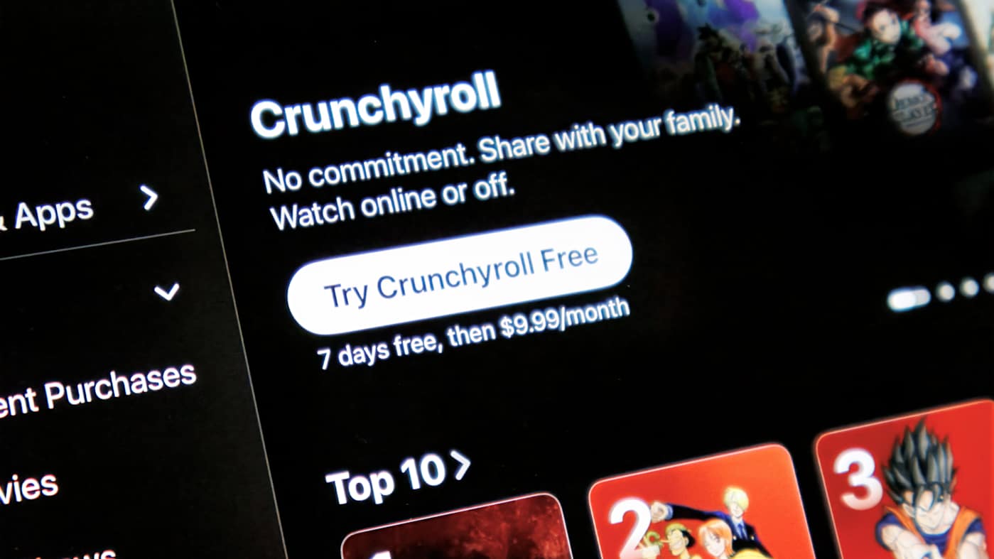Crunchyroll is nu beschikbaar als kanaal in de Apple TV-app
