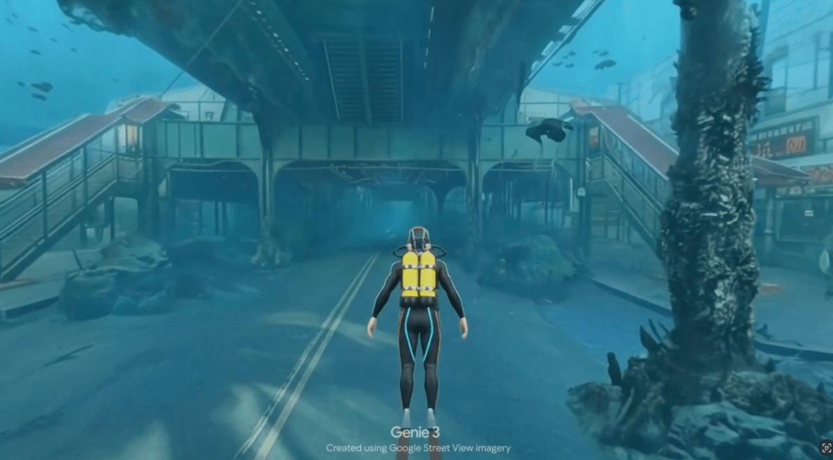 Het Genie-wereldmodel van Google kan nu echte straten simuleren met Street View