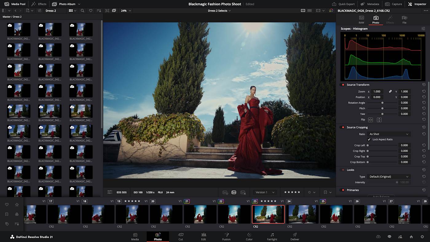 DaVinci Resolve 21 van Blackmagic neemt het op tegen Adobe Lightroom met een nieuwe fotopagina