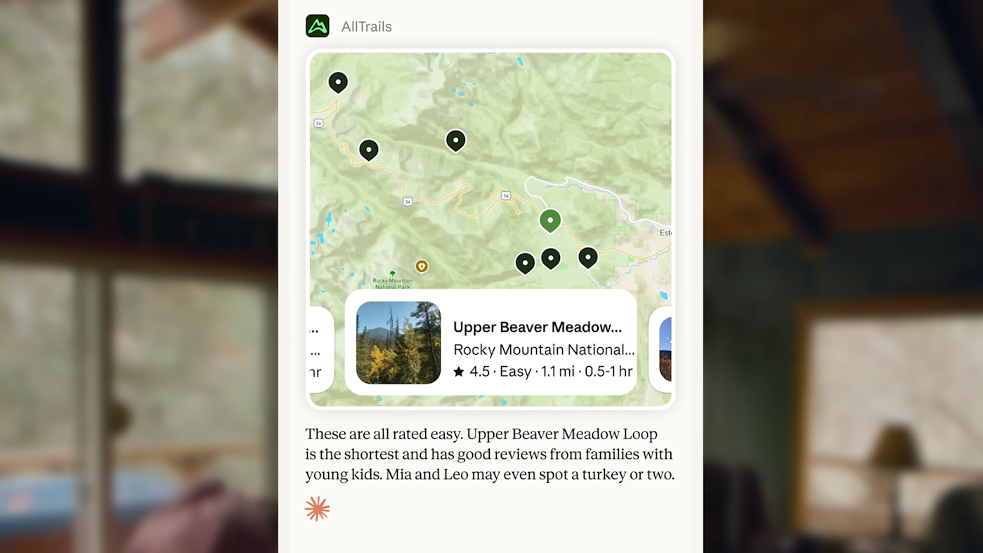 Claude kan nu verbinding maken met lifestyle-apps zoals Spotify, Instacart en AllTrails