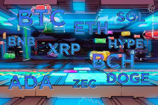 Prijsvoorspellingen 15/5: BTC, ETH, BNB, XRP, SOL, DOGE, HYPE, ADA, ZEC, BCH