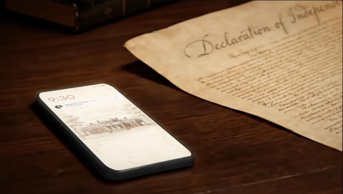 Nieuwe Google-commercial stelt zich een onafhankelijkheidsverklaring voor, geschreven met hulp van AI