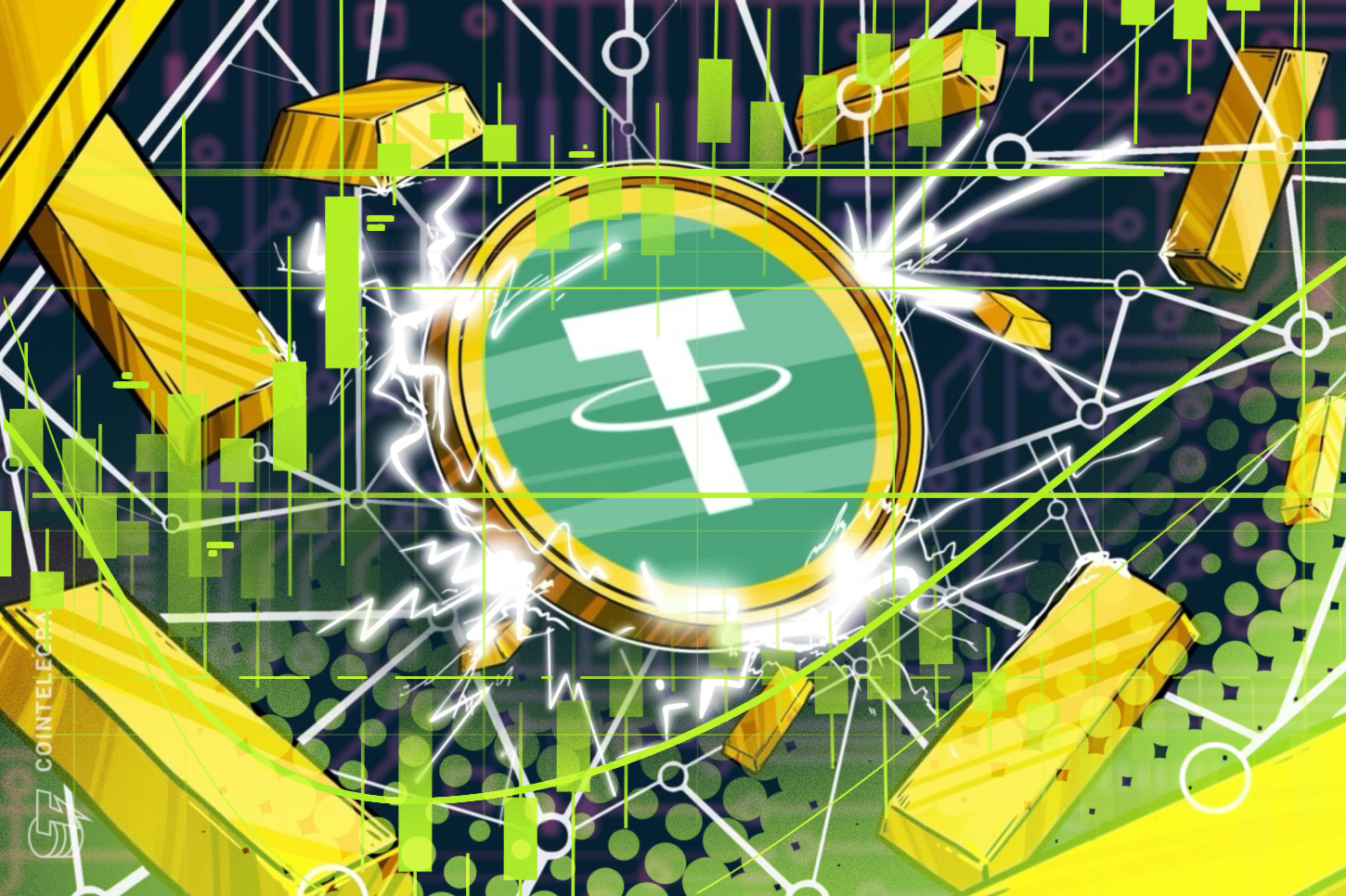 Tether wikkelt door goud gedekte derivaten stablecoin aUSDT af