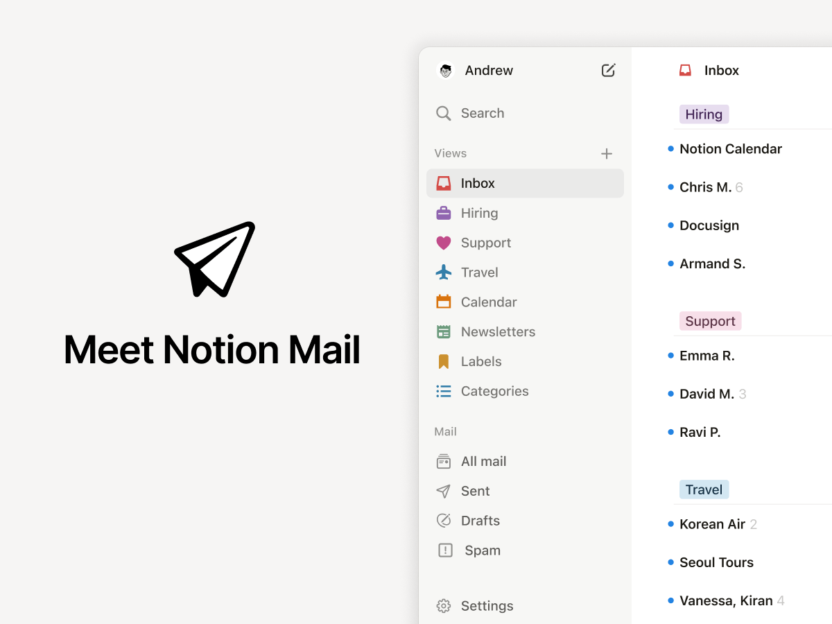 Notion Mail stopt vanwege de overname van agenten