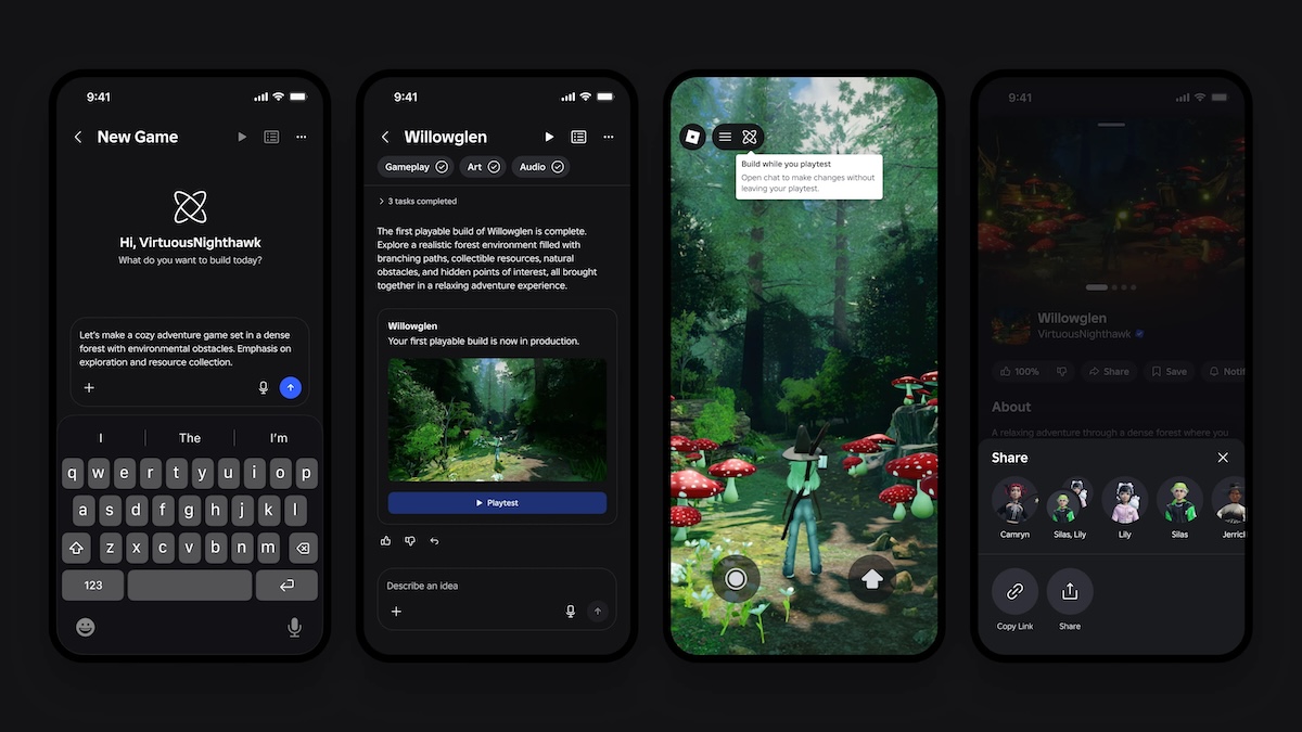 Roblox lanceert een door AI aangedreven functie voor het maken van games in zijn mobiele app