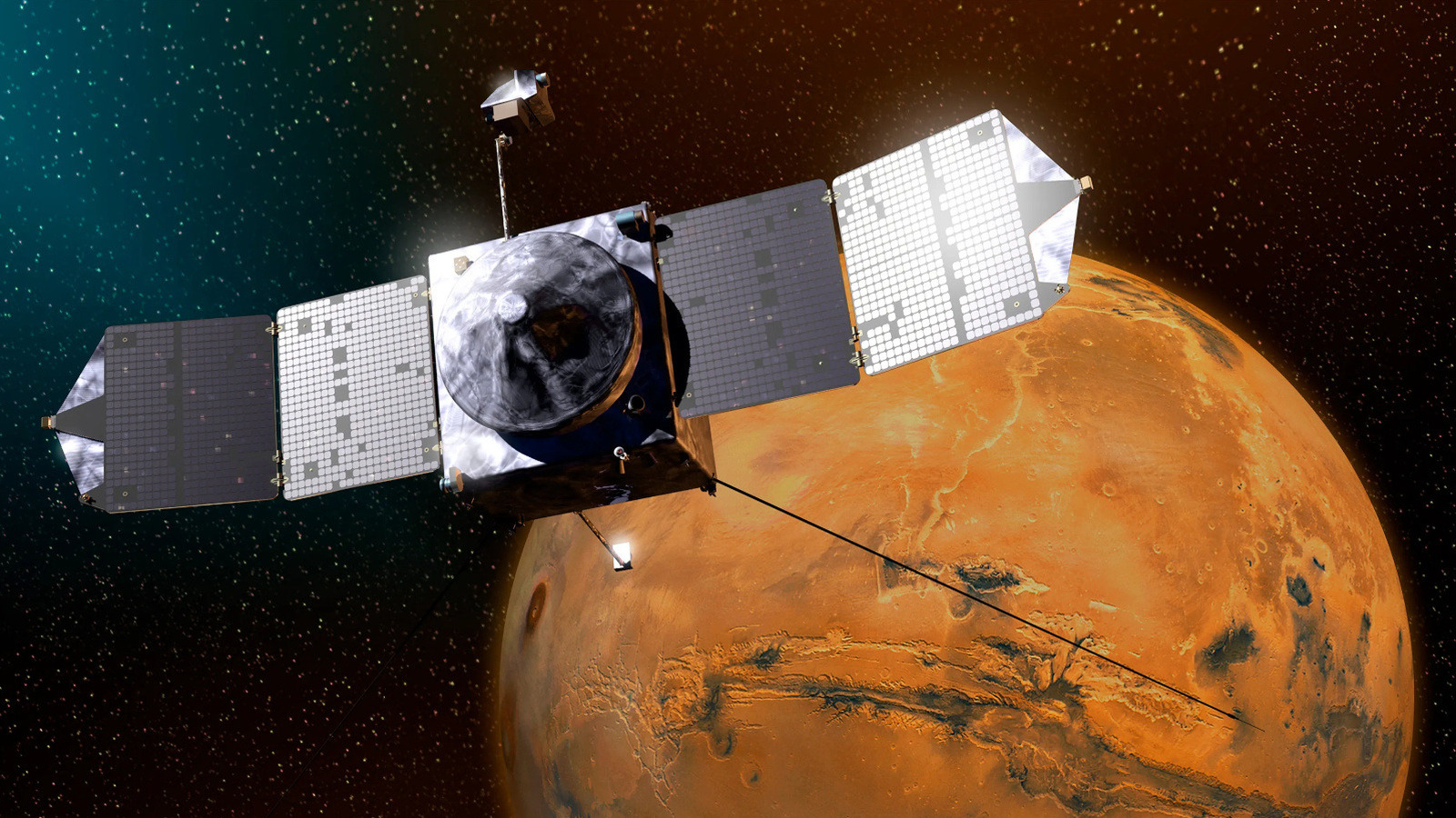 NASA's Mars MAVEN-sonde is dood