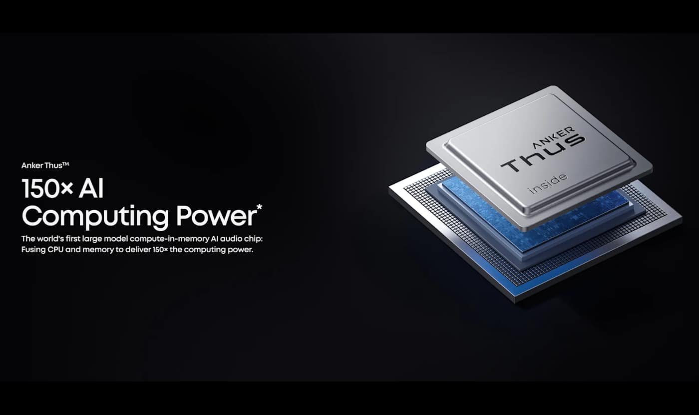 De 'Thus'-chip van Anker brengt AI naar zijn hoofdtelefoons en andere producten