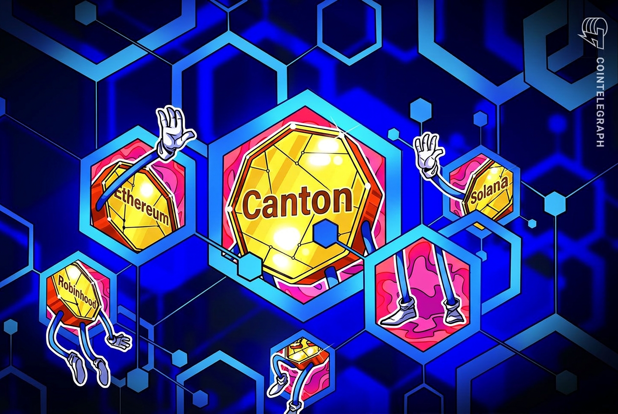 FalconX, Interstice verbinden Canton met Ethereum, Solana en Robinhood Chain