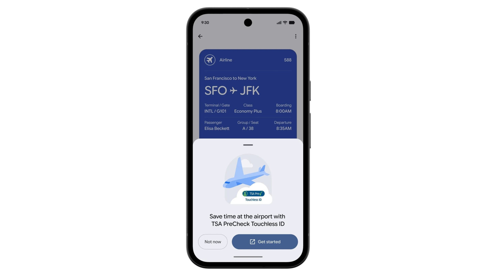 Google zegt dat het binnenkort gemakkelijker zal zijn om TSA PreCheck Touchless ID via Wallet te gebruiken