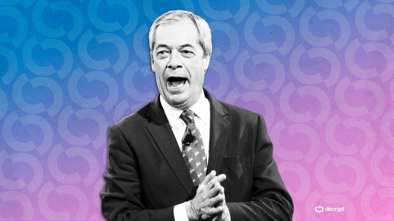 Farage heeft aangifte gedaan bij de Britse Standards Watchdog wegens vermeende crypto-lobbying