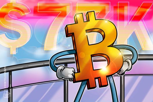 Bitcoin stijgt tot $77.000, ondanks de uitstroom van BTC ETF's die de $2 miljard overtreft