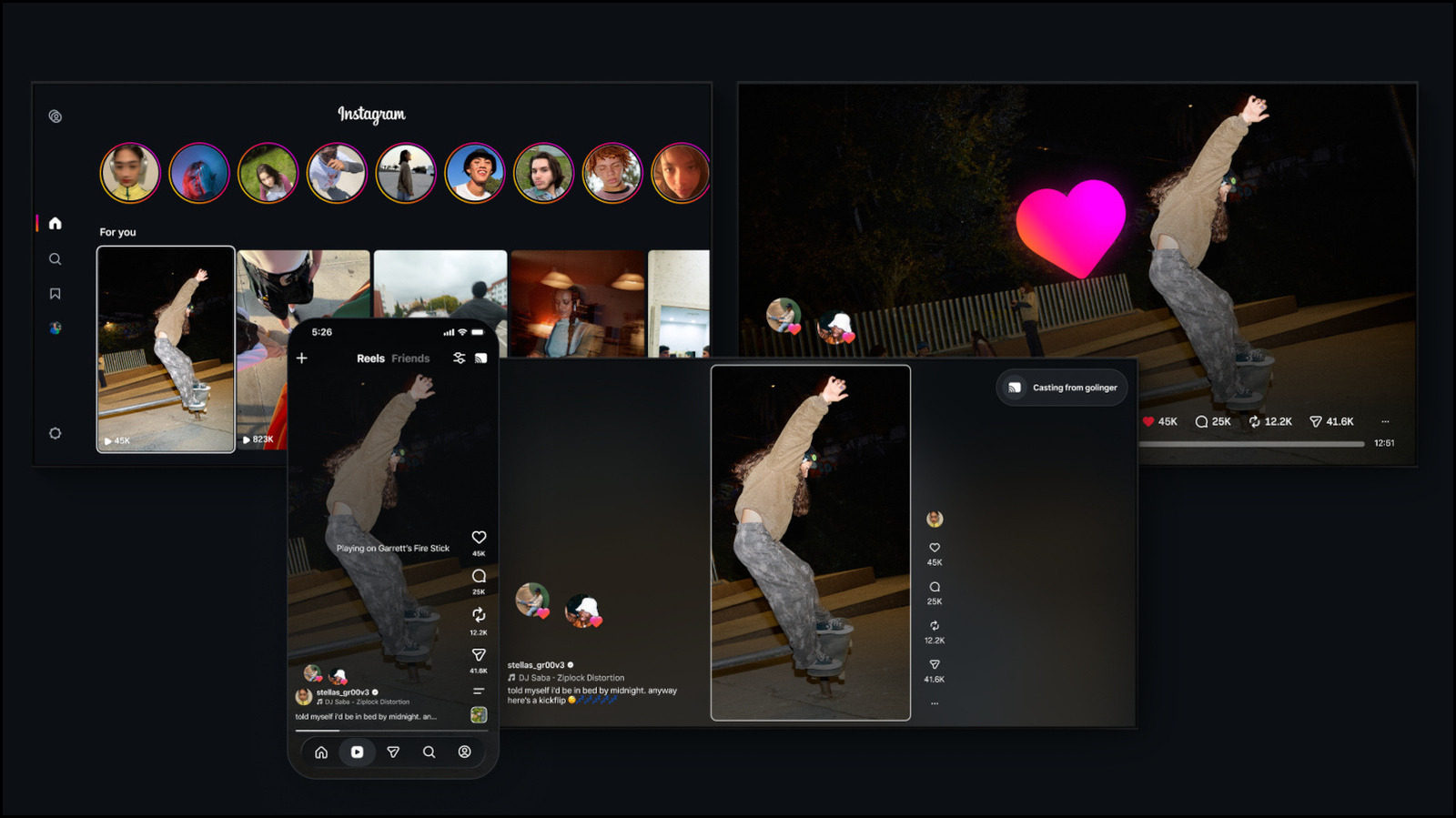 Instagram voor tv is nu beschikbaar op Samsung-tv's in de VS