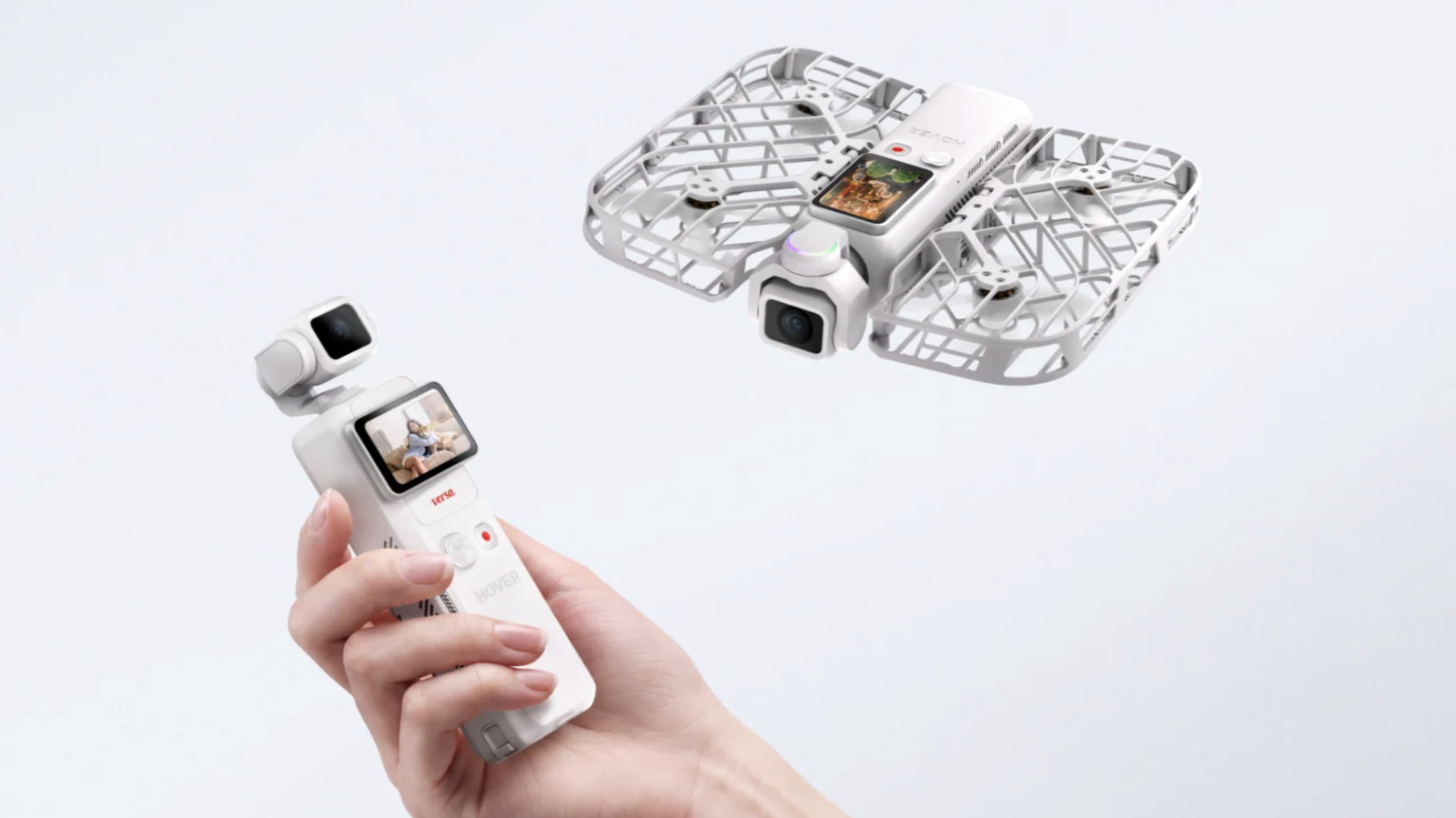 De Versa van HoverAir is een pocket-cardanische camera en drone-mashup