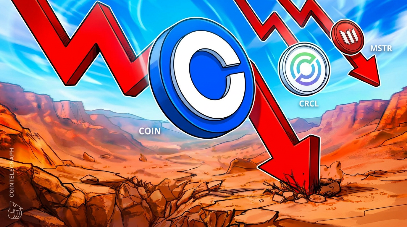 Coinbase leidt de uitverkoop van crypto-aandelen na een Binance-hack ter waarde van $6,3 miljard