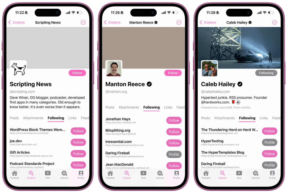 Een nieuwe app, HyperTexting, verandert het open web in een scrollbare sociale media-achtige feed