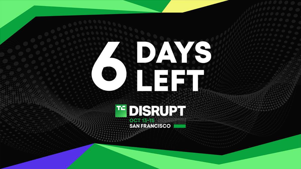 Nog 6 dagen om tot $ 200 te sparen voor TechCrunch Disrupt 2026