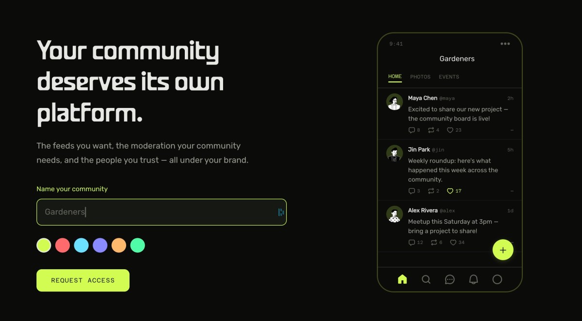 Terwijl X Communities afsluit, introduceert Acorn een alternatief dat makers de controle geeft