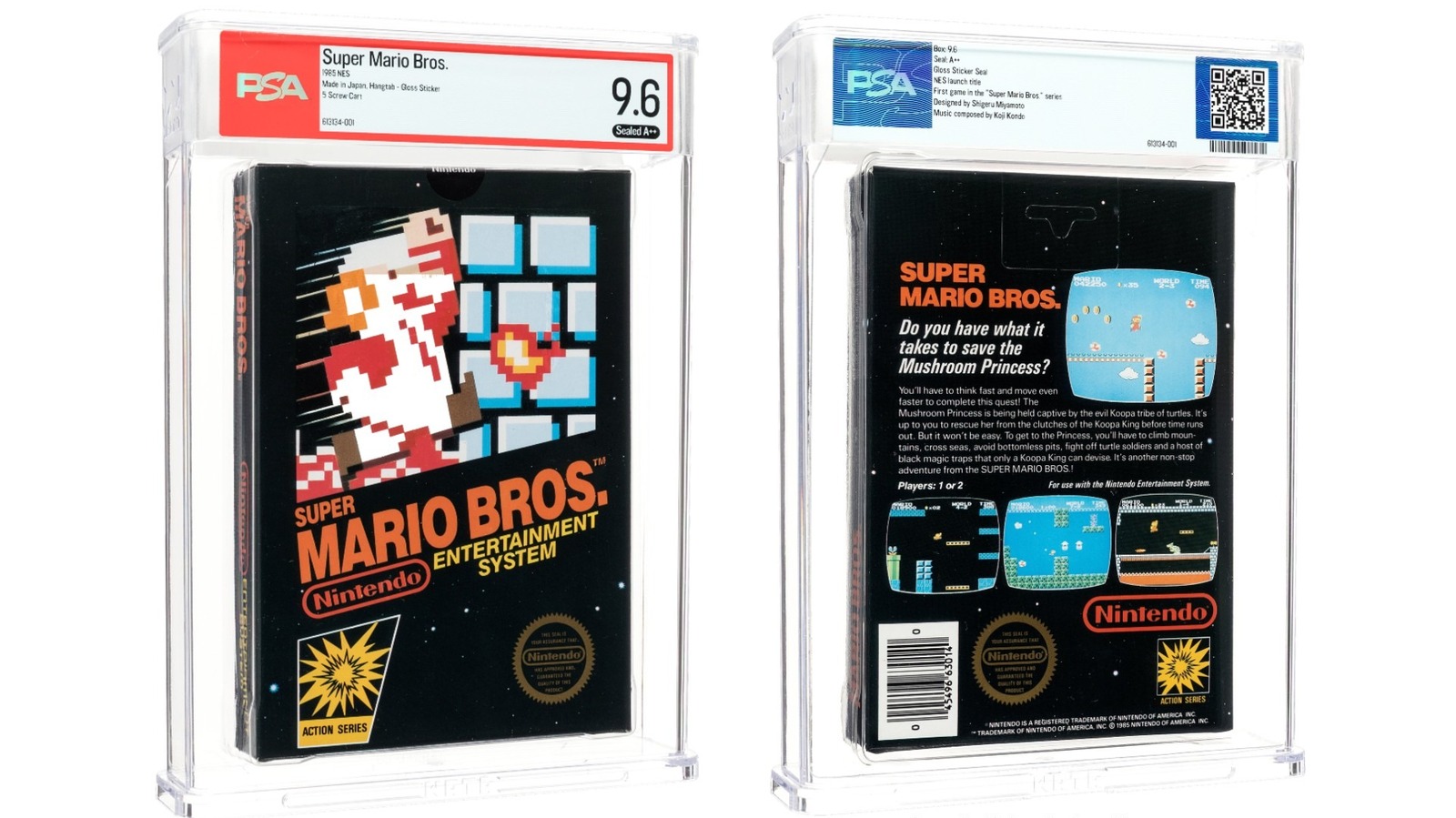 Een zeldzaam, met een sticker verzegeld exemplaar van Super Mario Bros. is zojuist verkocht voor $ 3 miljoen