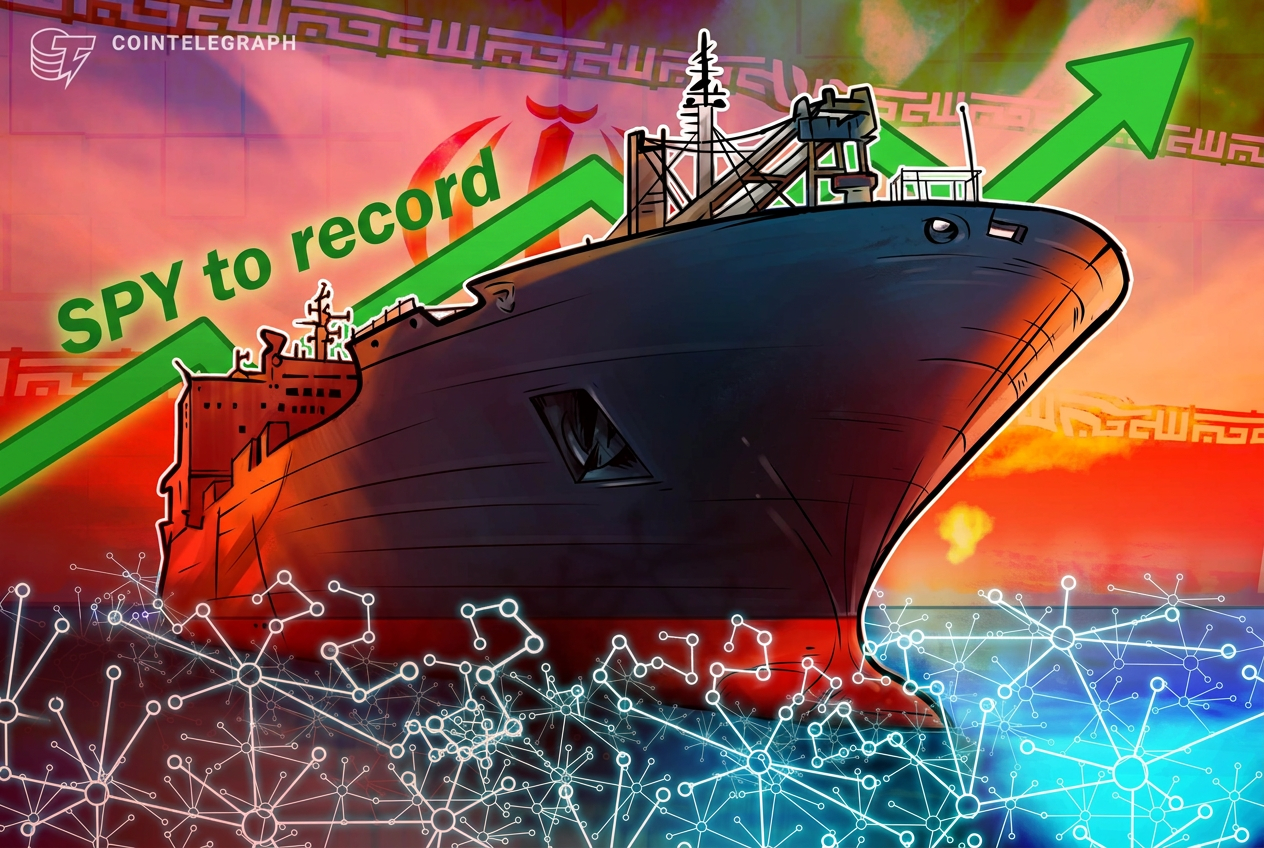 Bitcoin stijgt naar $64K terwijl de heropening van Hormuz de S&P 500 naar een record van $70T stuurt