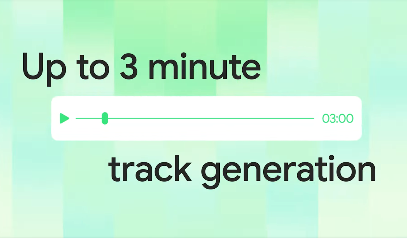 Google's Lyria 3 Pro kan nu AI-muziek (slop) genereren met een lengte van maximaal 3 minuten