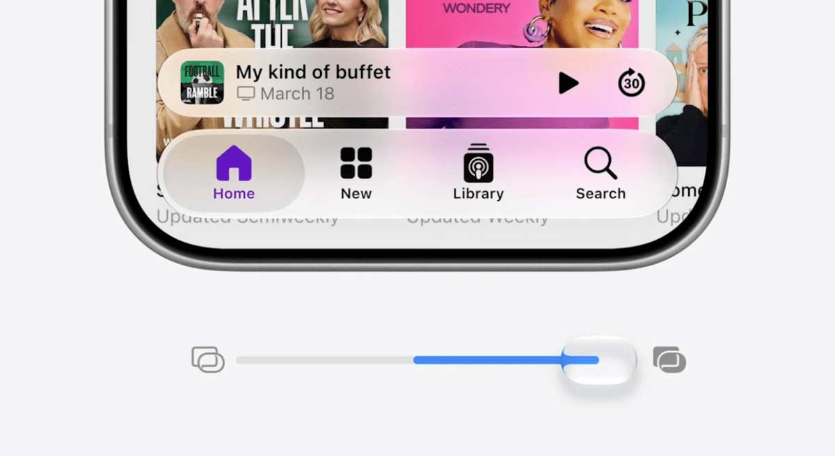 Apple past zijn controversiële Liquid Glass-ontwerp aan