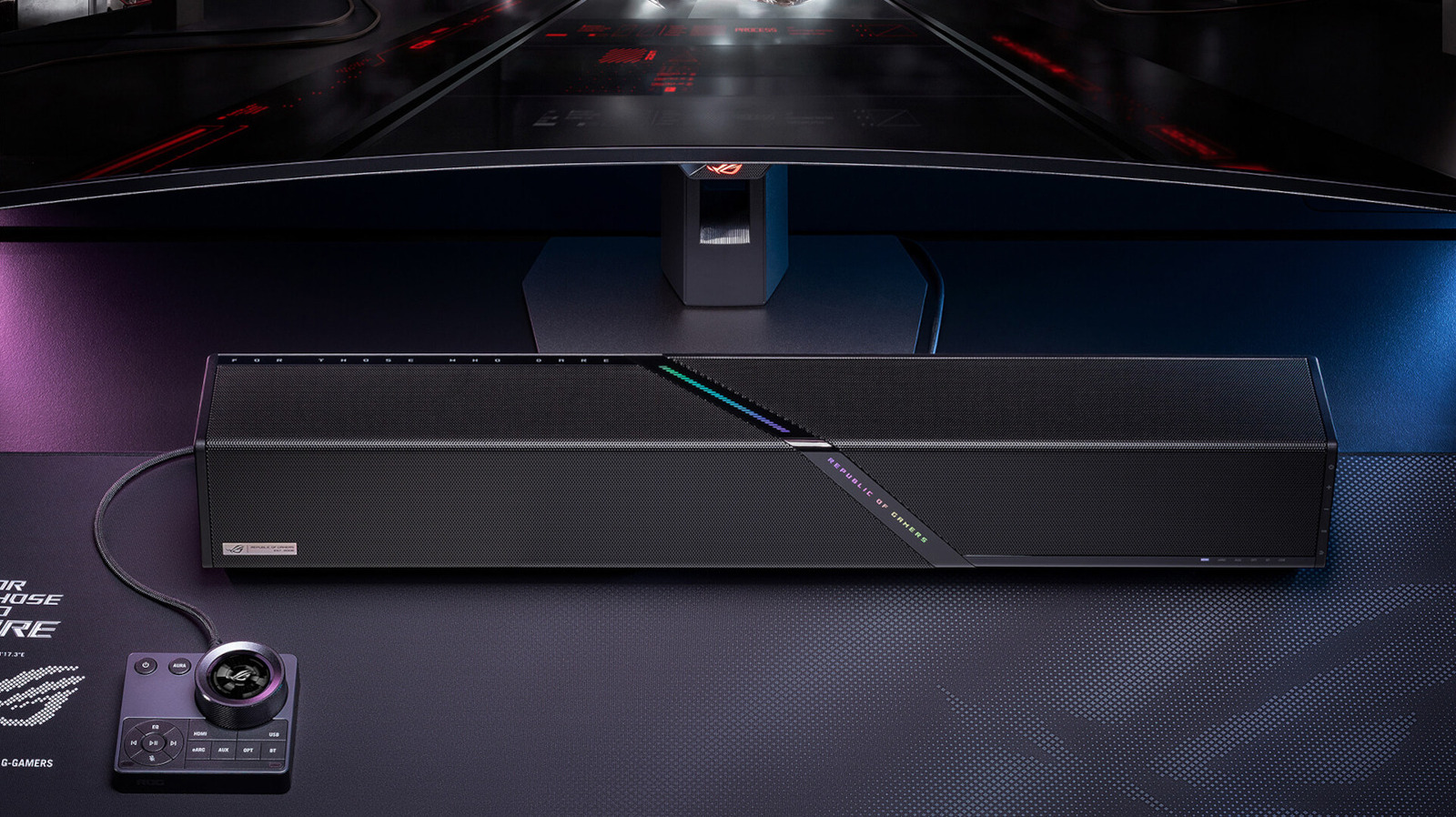 ASUS' first gaming soundbar is now available in the US for $600