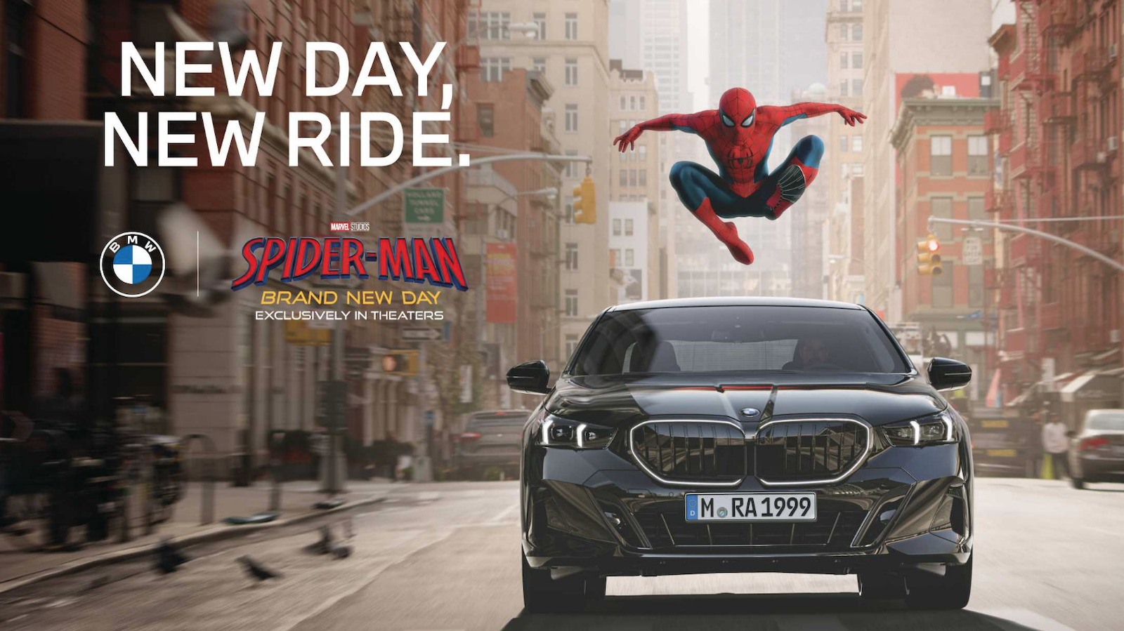 BMW forceert een rare Spider-Man-advertentie op zijn dashboarddisplays