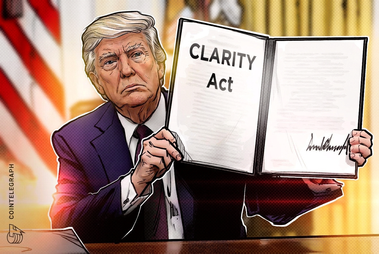 Trump dringt aan op goedkeuring van de CLARITY Act samen met crypto-leiders