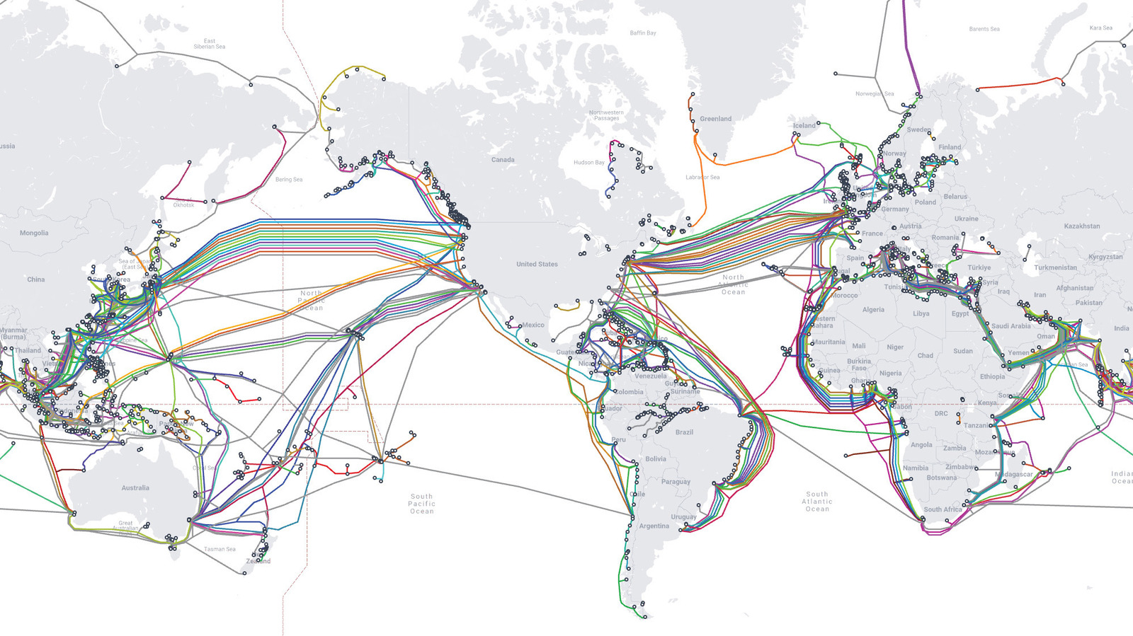 Hoe het internet de oceanen doorkruist zonder dat u het merkt